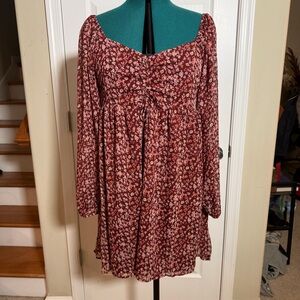 Floral Long Sleeve Dress